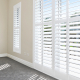 Shutters controlling the glare in a room