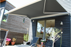 Cabrera Folding Arm Awnings providing shade in the patio of a Sydney home