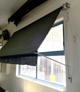 Convertible Awnings in a window